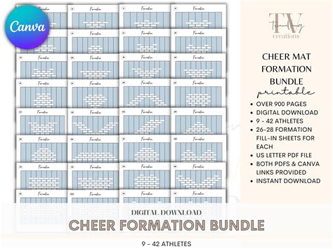 Cheer Formation Template